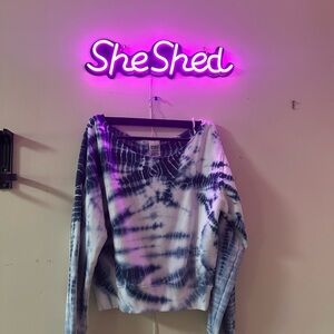 Tie-Dye Long Sleeve Top